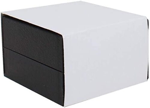 KEYWINS® Empty Gift Plastic Box with Cushion 10x10x6cm Suitable For Watches And Bracelets(black) - Image 2