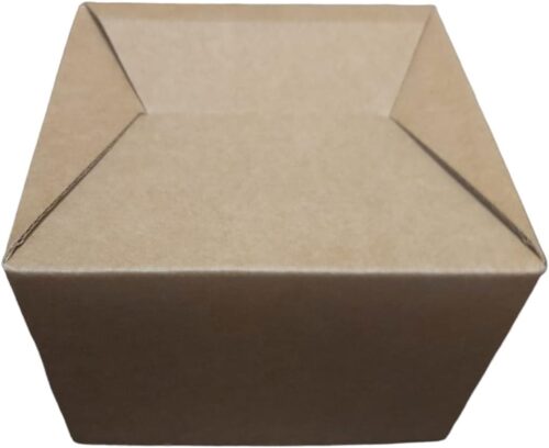 5 Pieces Small boxes Kraft Gift Box  13x13x9cm 5.1"x 5.1"x 3.5" Fold Box Paper Gift Box - Image 2