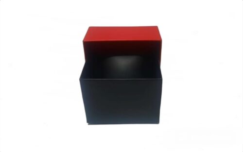 1 Pack Black and red Gift And Watch Boxes, Size10x10x8 cm-4"D x 4"W x 3.15"H-Shiny Boxes,Small Boxes for Birthday Party, Bridesmaid Proposal, Wedding,Christmas with Removable leather Cushion. - Image 3