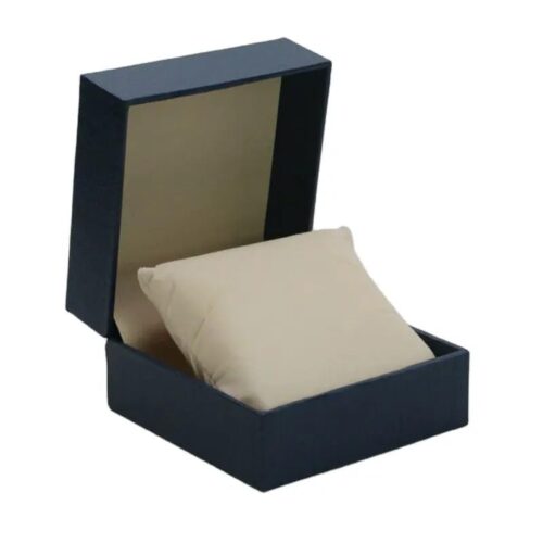 KEYWINS® Empty Gift Plastic Box with Cushion 10x10x6cm Suitable For Watches And Bracelets(black)