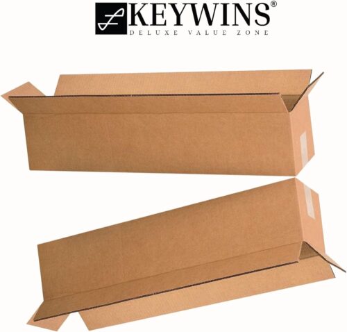 Pack of 10 pieces Mailers 35x12x12 cm Corrugated Cardboard Small Packing Kraft Moving Mailing Box,