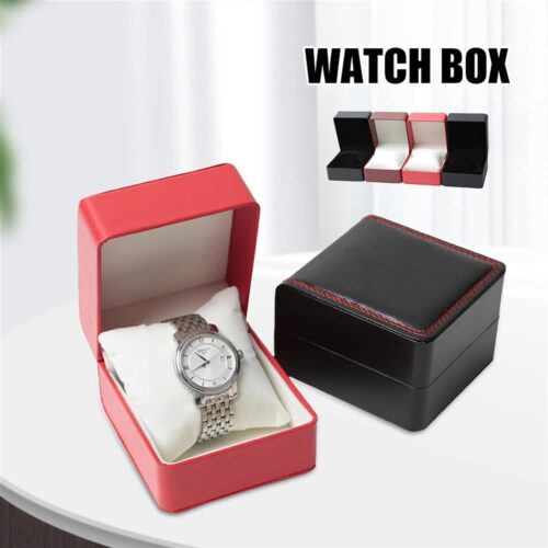 KEYWINS® 1 Pack Watch Box Holder Travel Jewelry Storage Case Organizer Premium PU Storage Box for Jewelry Watches Bracelet SIZE 8X12X12 CM - BLACK… - Image 5