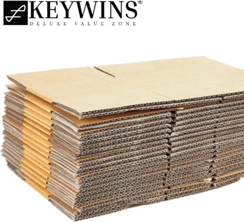 Pack of 25 pieces Shipping Boxes Mailers 35x12x12 cm Corrugated Cardboard Small Packing Kraft Moving Mailing Box, - Image 4