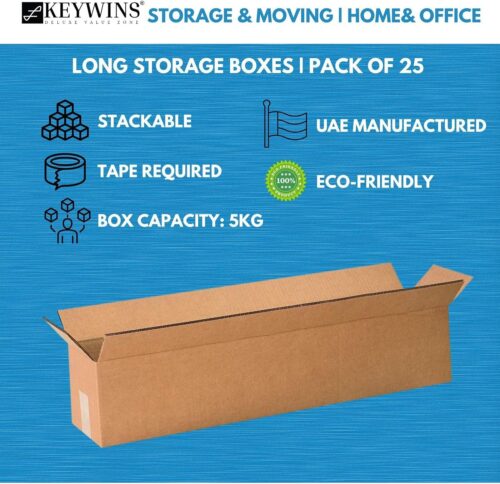 Pack of 25 pieces Shipping Boxes Mailers 35x12x12 cm Corrugated Cardboard Small Packing Kraft Moving Mailing Box, - Image 5