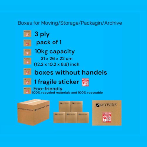 1 Piece 3 Ply A4 Sizes Kraft Cartoon Storage Boxes-L31 x W26 x H22 cm